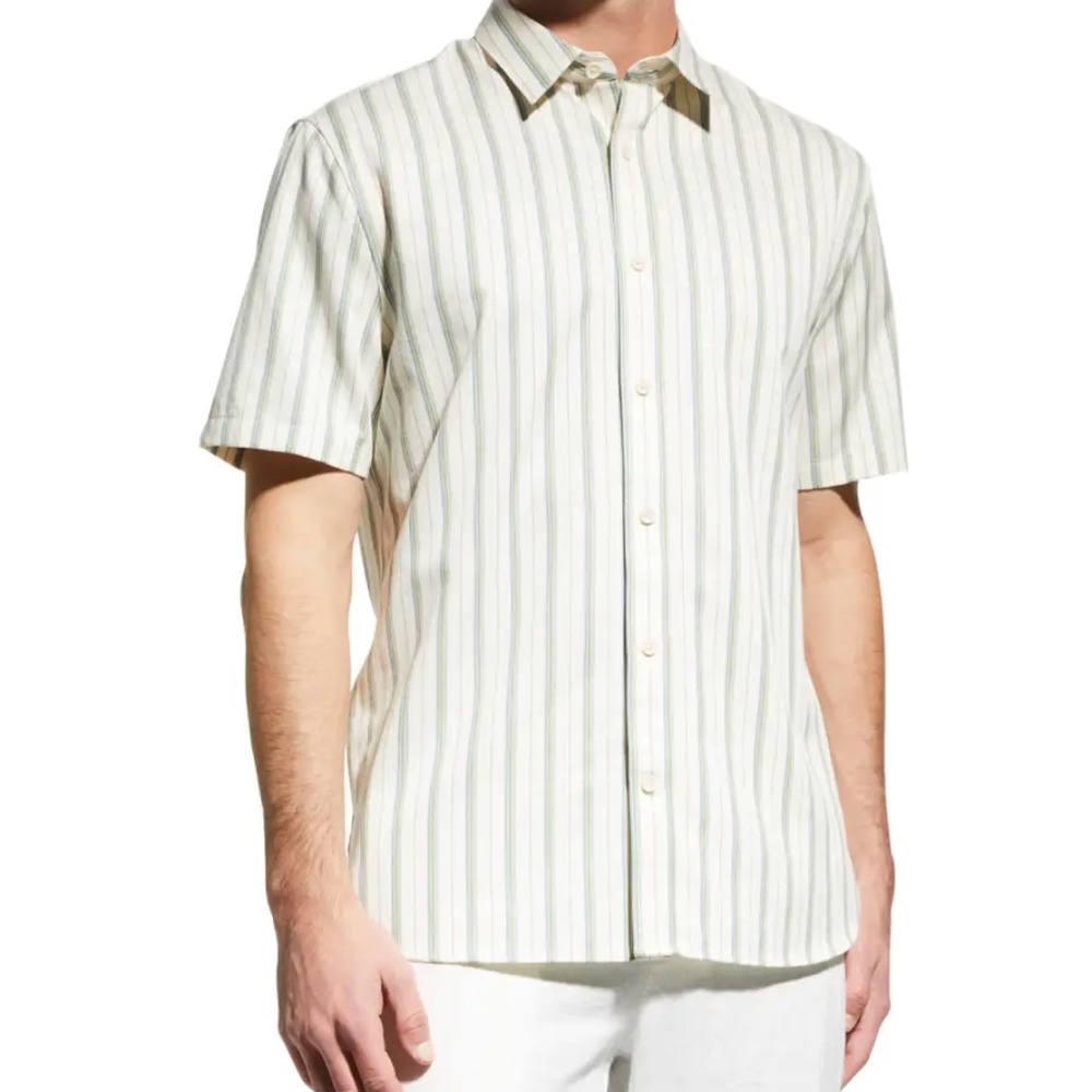 VINCE TENCEL STRIPE SHIRT